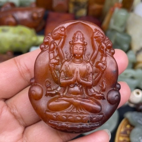 蛇纹石玉未镶嵌颈饰48