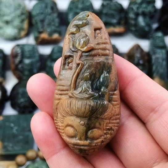 岫岩河磨玉（透闪石质玉）未镶嵌挂件