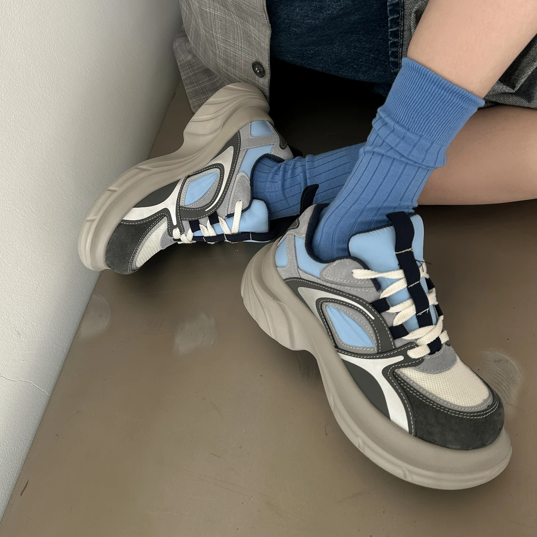 SGIRL TWTW大头面包时尚丑萌鞋女2026早春新款增高透气运动休闲鞋