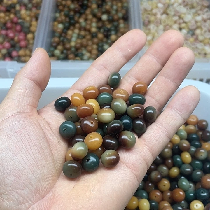 吊坠白玉菩提12干磨敦煌算盘110颗