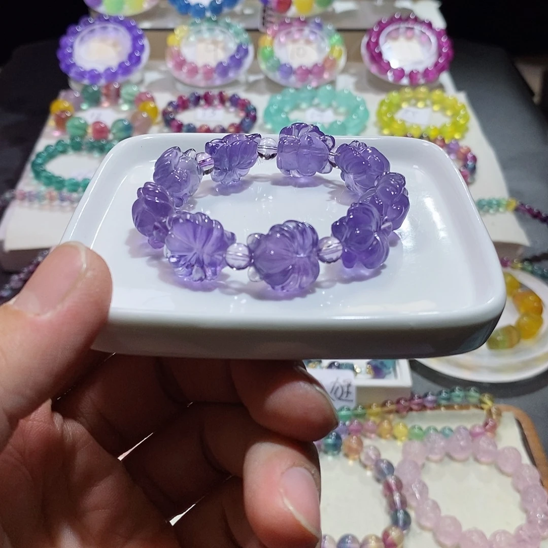 手链水晶未镶嵌紫罗兰九尾狐