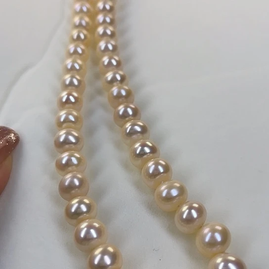 淡水珍珠颈饰银S925镶嵌