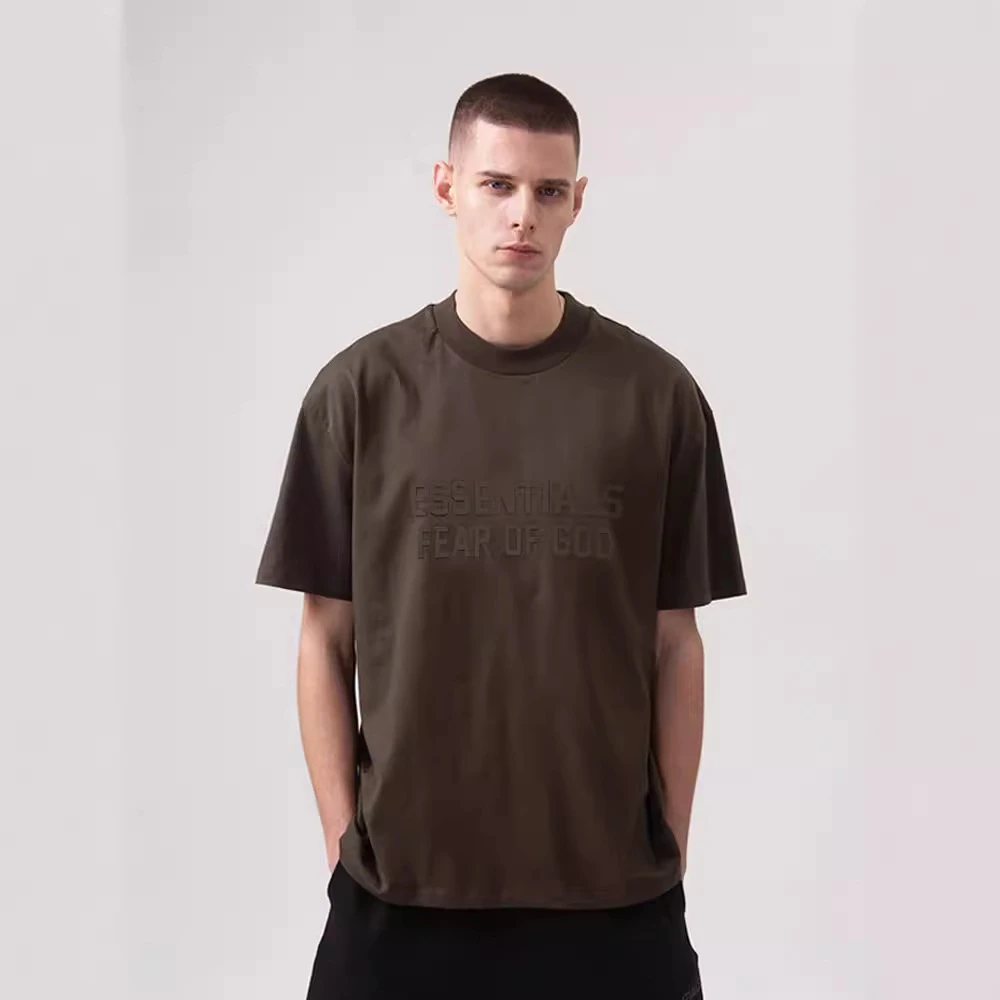 ESSENTIALS短袖男女复线新款胸前字母印花高街情侣宽松T恤男女