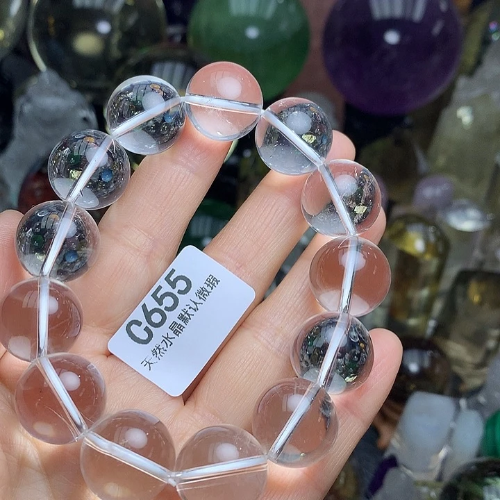 水晶天然水晶手串18mm未镶嵌