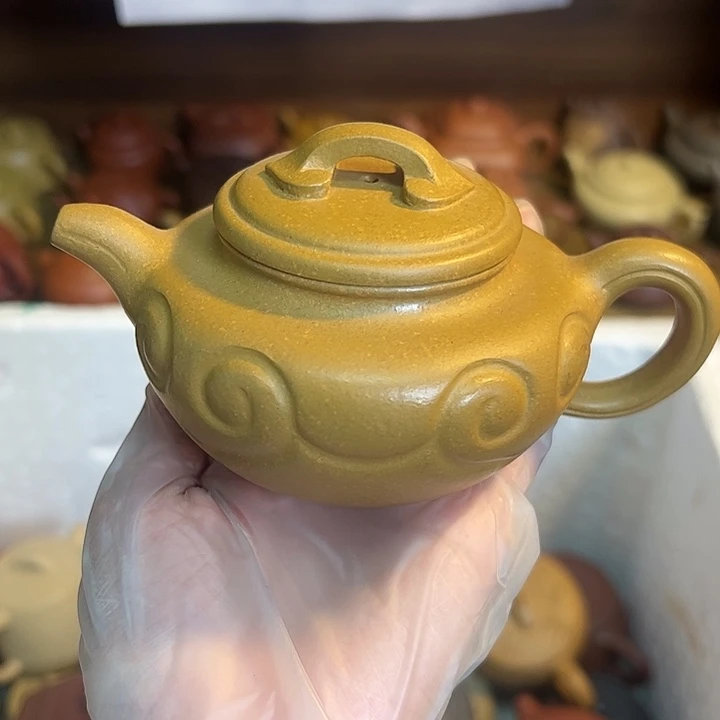 茶壶紫砂宜兴紫砂壶段泥