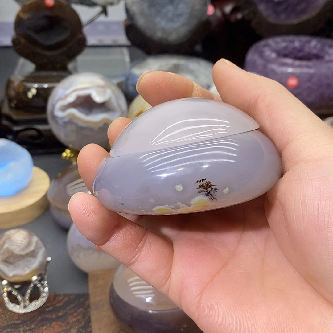 未镶嵌紫晶摆件聚宝盆