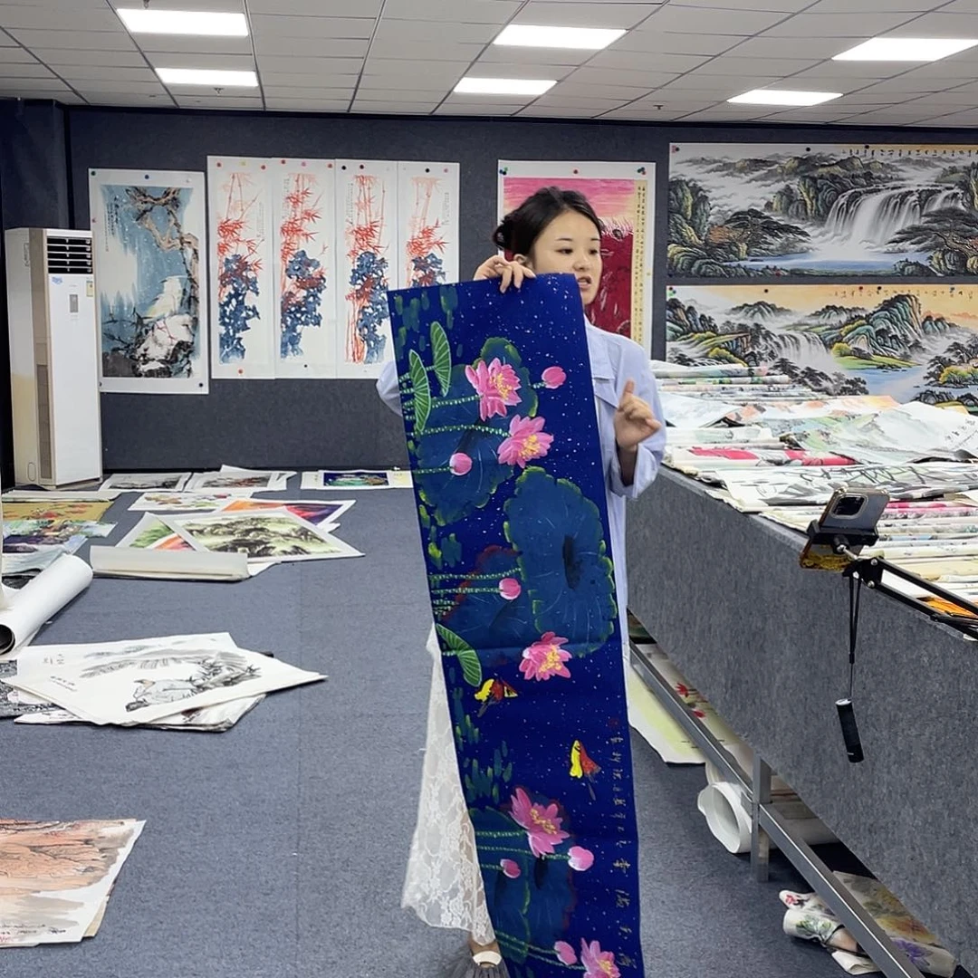 国画作品小姐姐放漏…