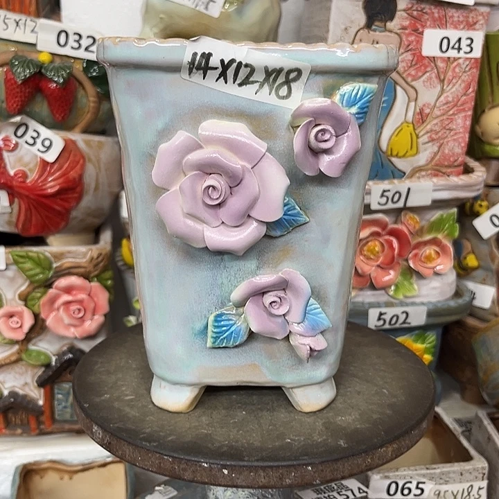 粗陶材质多肉花盆