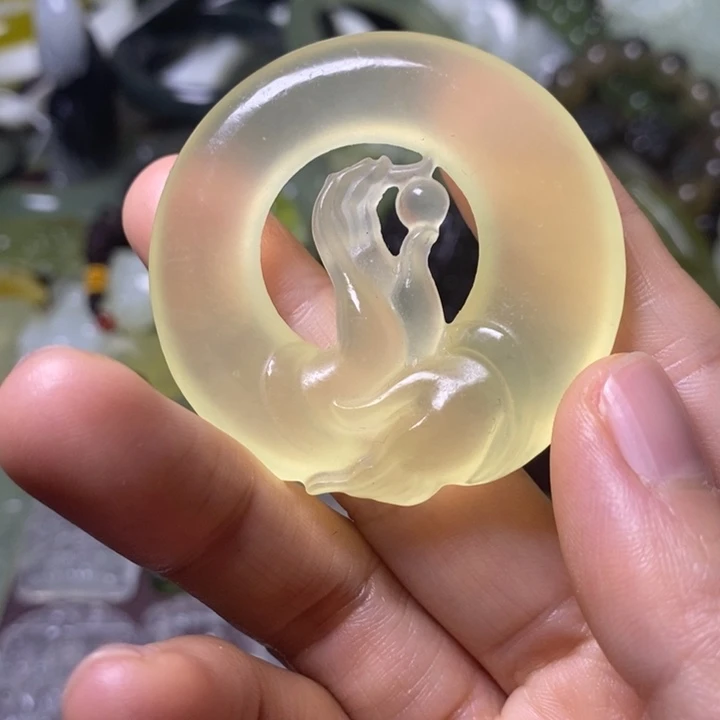 岫玉天然岫玉挂件未镶嵌