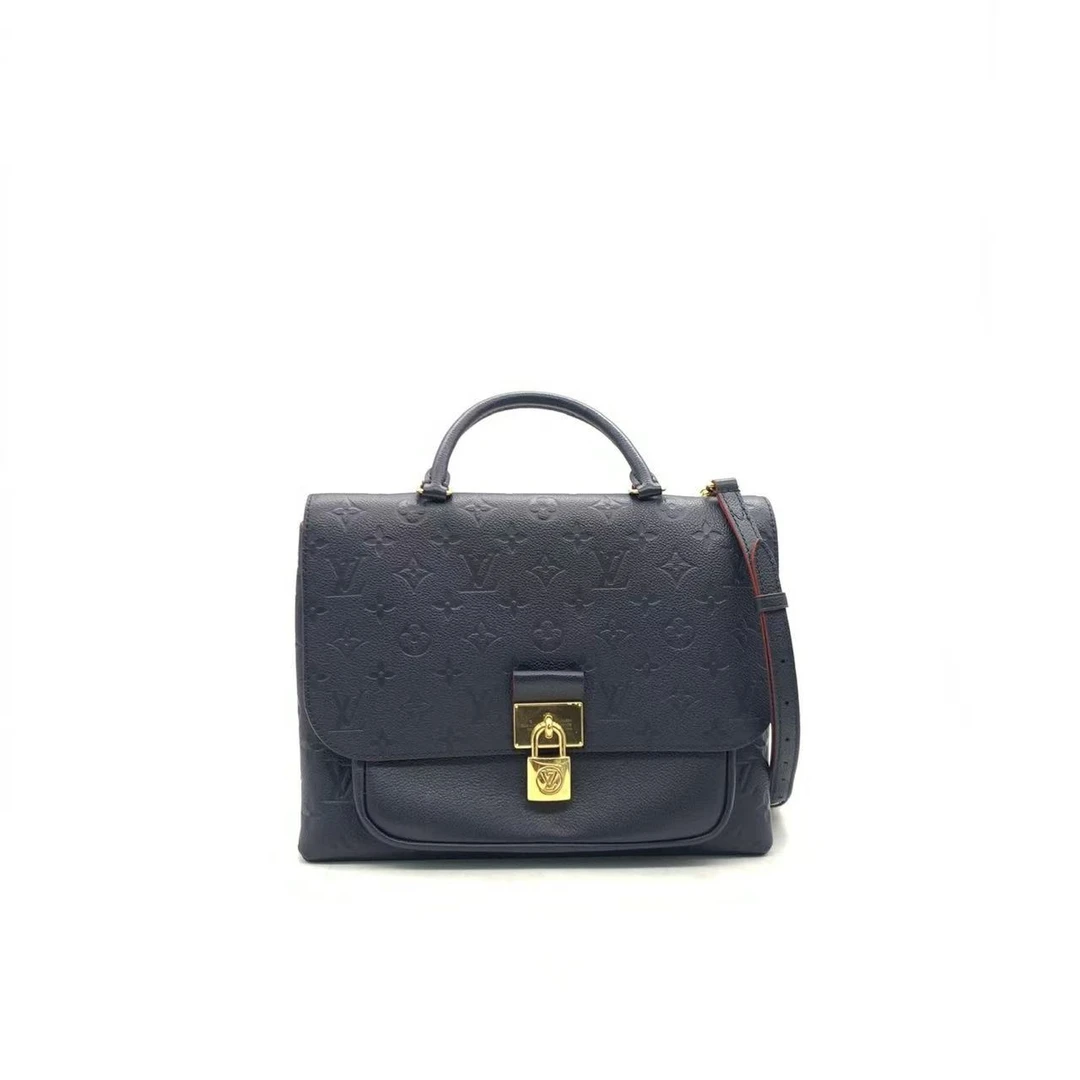 95新 LouisVuitton/路易威登 【安则专属】藏青色手提锁头邮差包