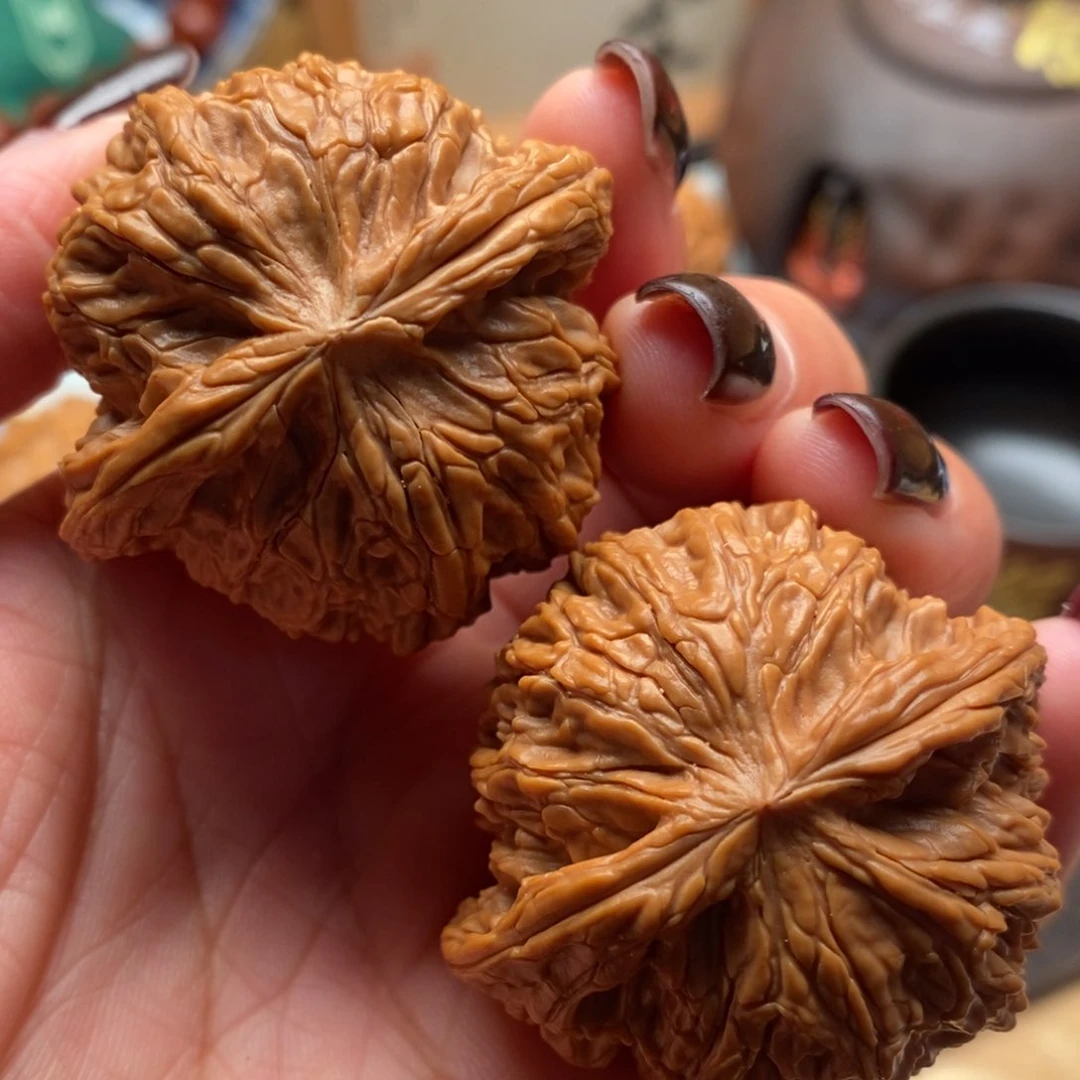 把件文玩核桃43尺全品磨盘狮子头