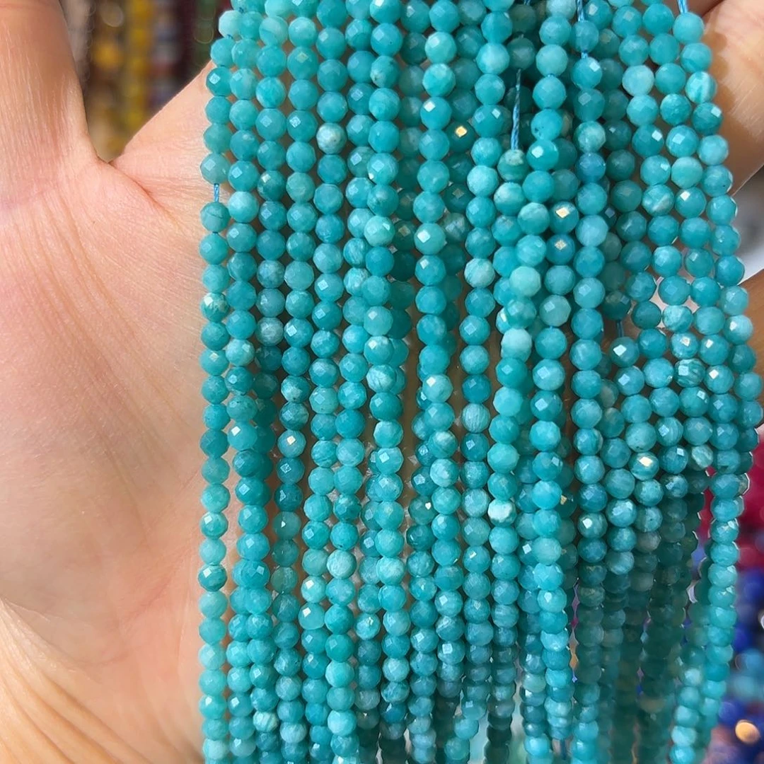 玛瑙/玉髓未镶嵌珠宝半成品天河石卡3一条