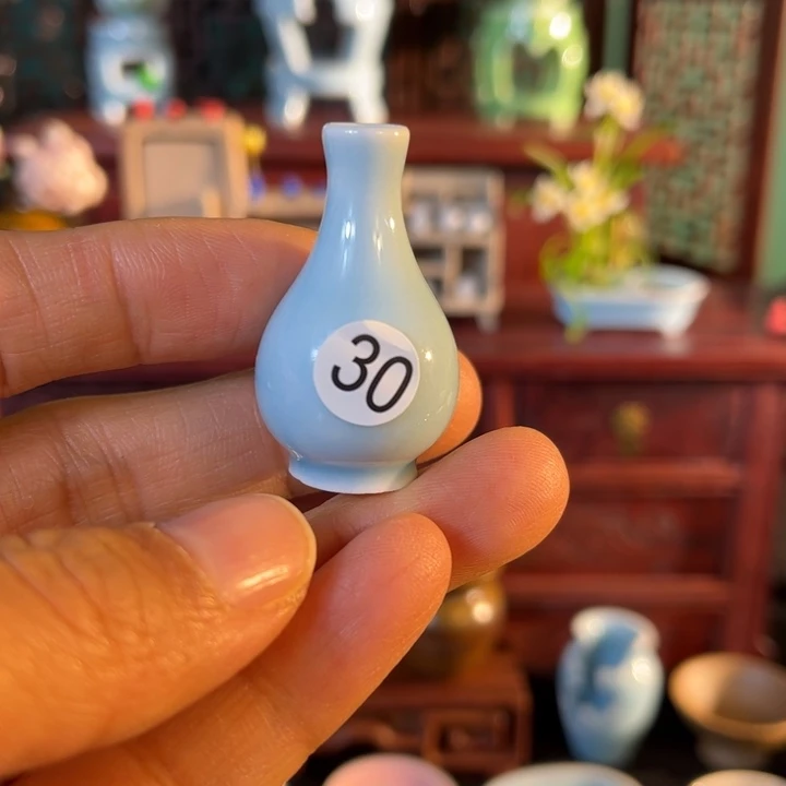 摆件微陶老王迷你花瓶
