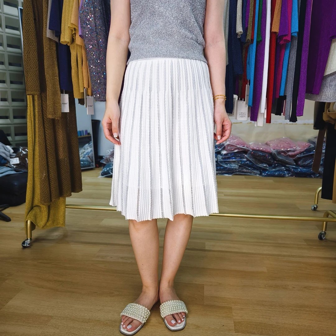 KK意大利水晶纱长裙（白天鹅）欧洲进口纱线 水晶纱 闪闪纱女裙