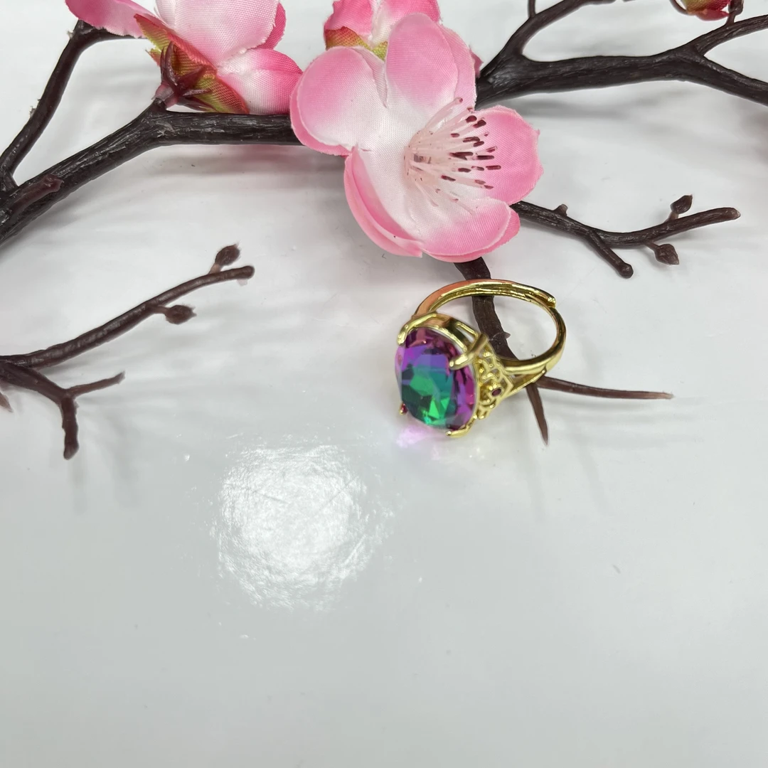 戒指 典藏品 绿紫简约时尚百搭款