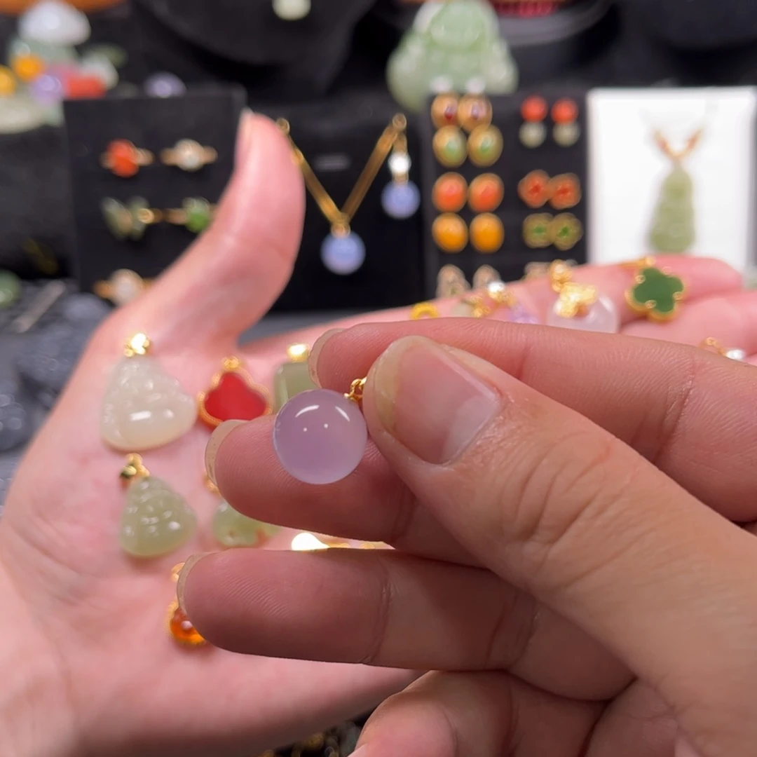 银S925镶嵌颈饰玛瑙/玉髓