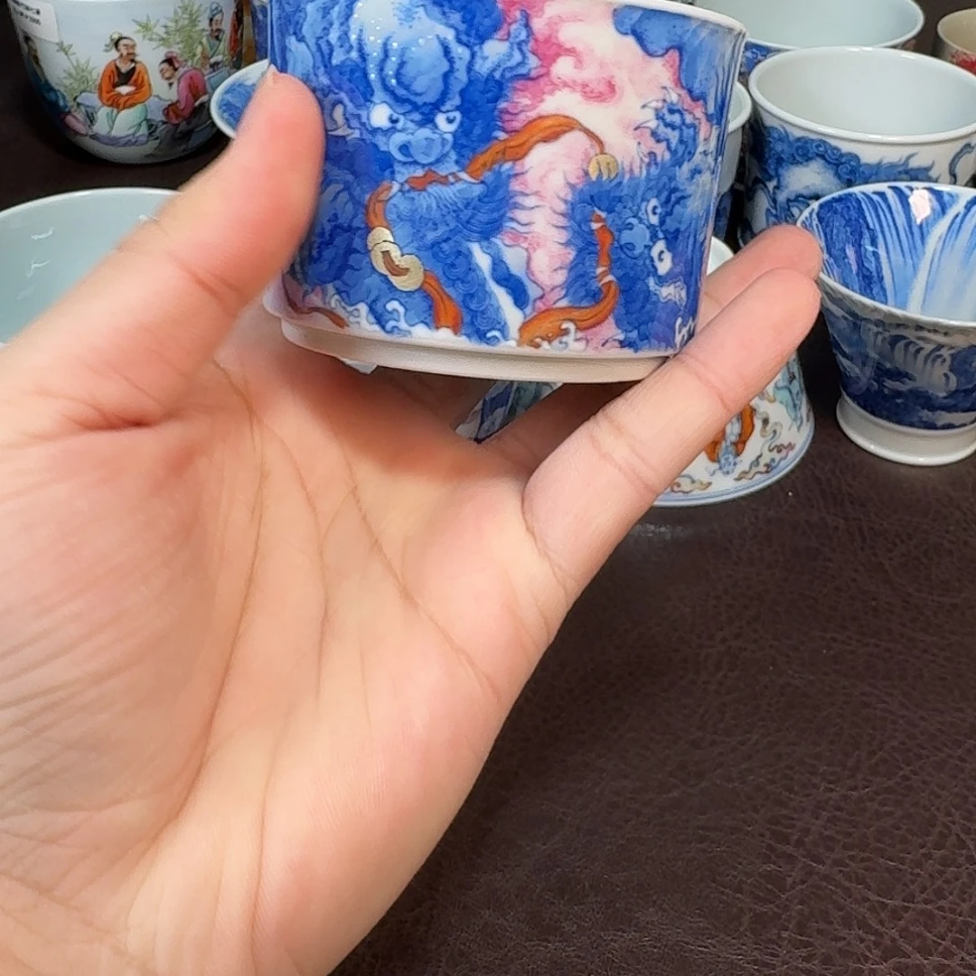 无****现代景德镇陶瓷盖碗