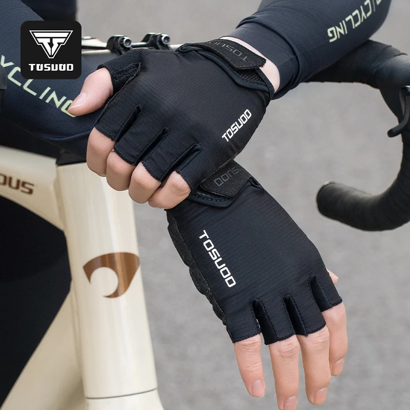 塔斯队长自行车骑行手套男女半指春夏公路山地车防滑减震骑行装备