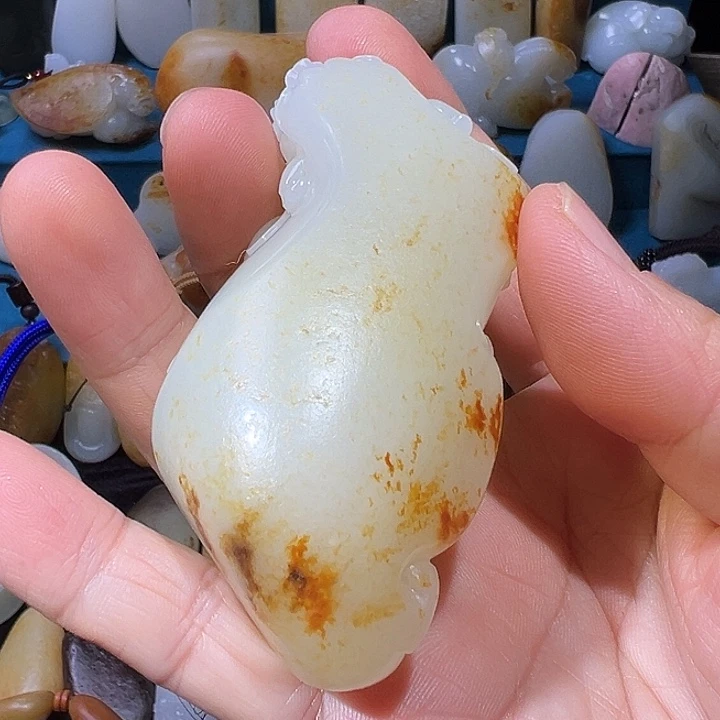 和田玉未镶嵌吊坠(不含链)