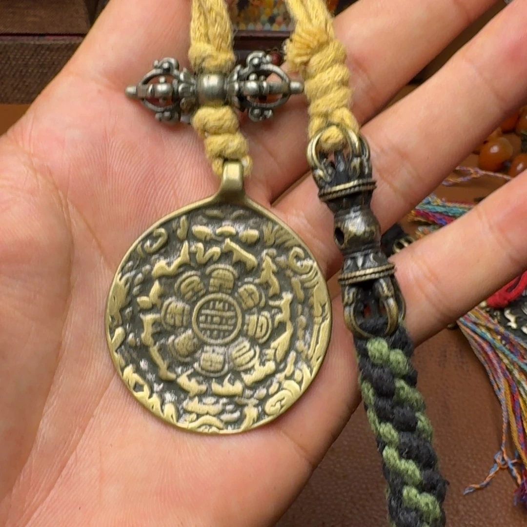 茜*藏式风格九宫八卦牌