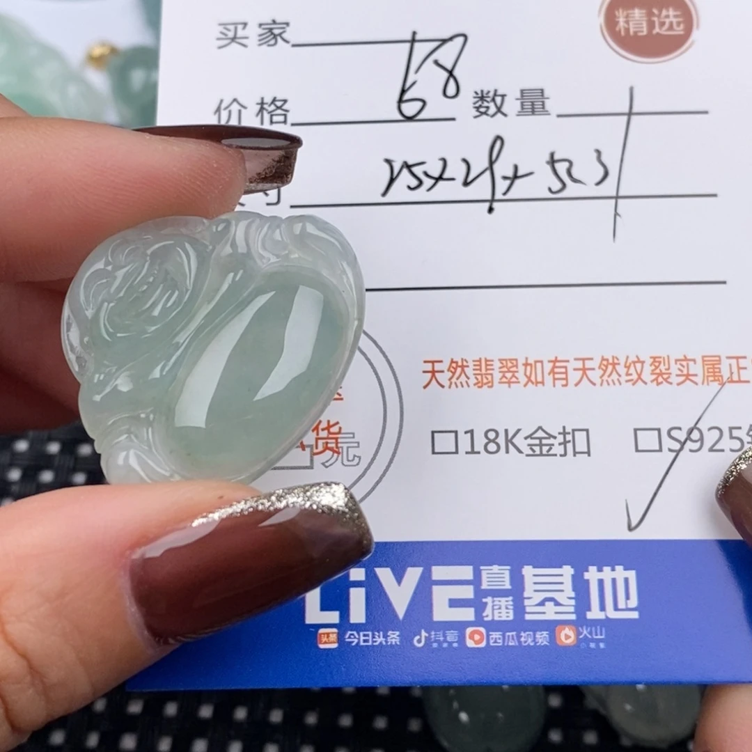 翡翠银S925镶嵌颈饰