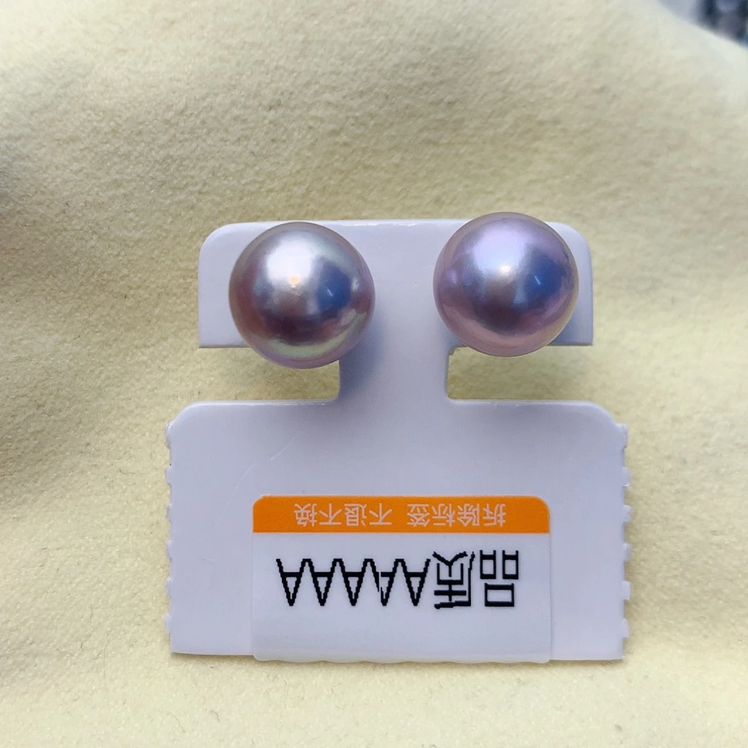 淡水珍珠耳饰银S925镶嵌w11