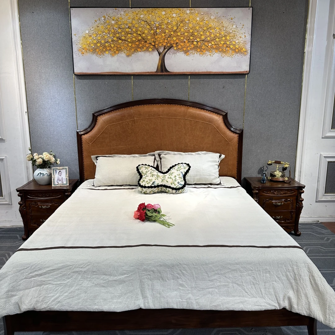 Dc903（1.8） 床 2000*2120*1570 内空 1.8*2.0  美式别墅雕花