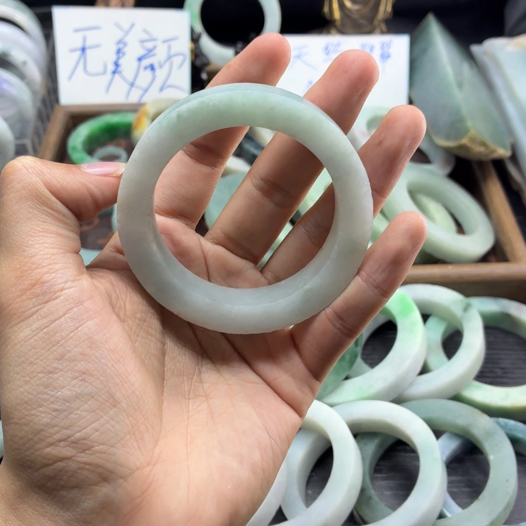 定制翡翠未镶嵌缅甸翡翠A货手镯毛胚定制
