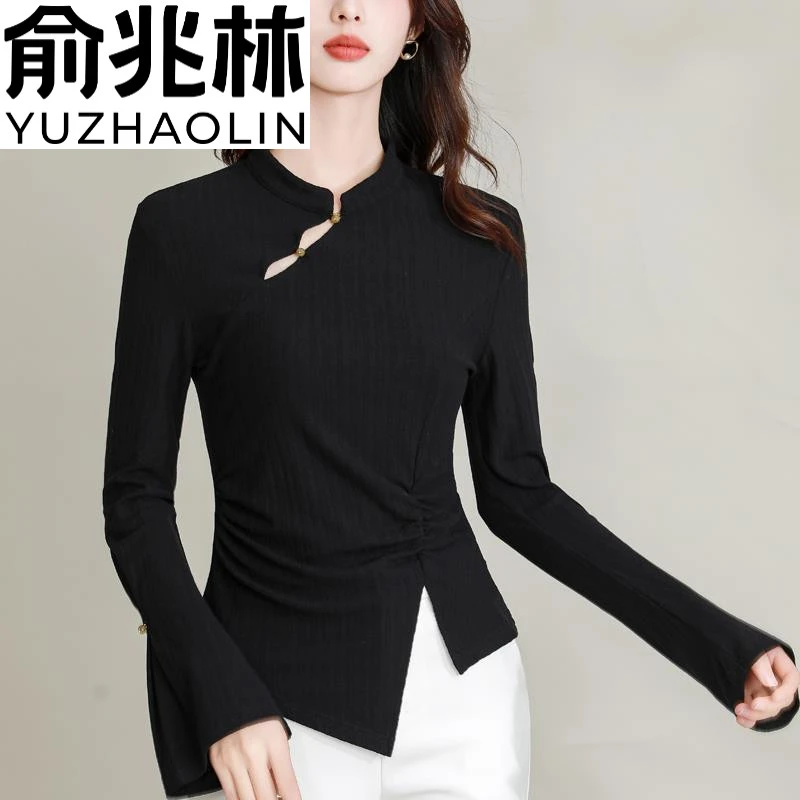 俞兆林新中式轻国风复古衬衫女春装衬衣2024新款设计感立