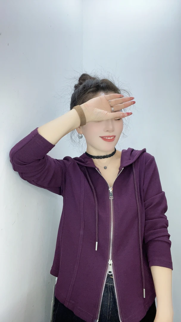 贝雪儿  新款时尚洋气百搭长袖T恤#8036