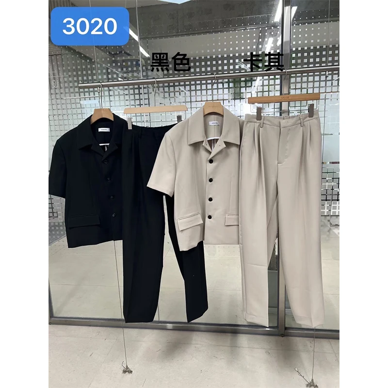 A3020 韩系短袖高级感西服宽松廓形百搭休闲上衣