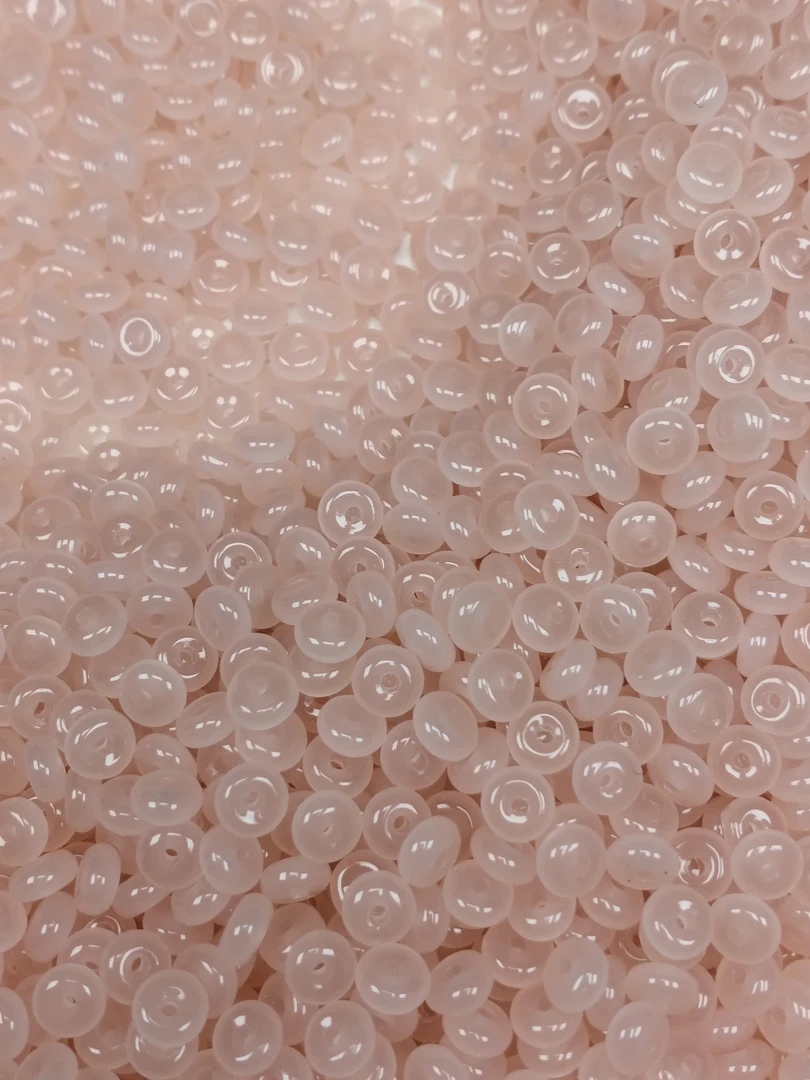 天然散珠w797藕粉算盘6*3mm*50颗