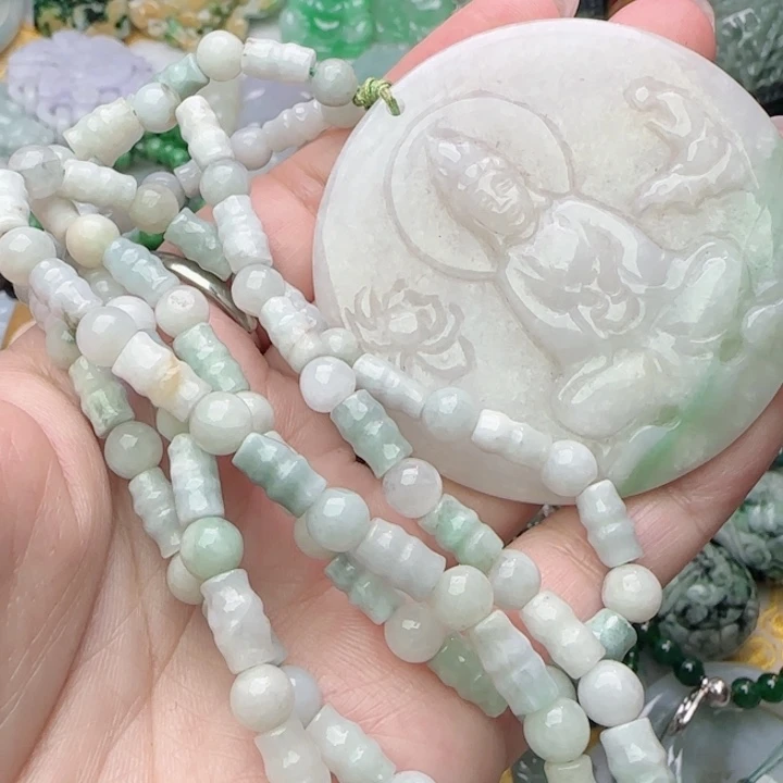 翡翠未镶嵌颈饰天然A货598