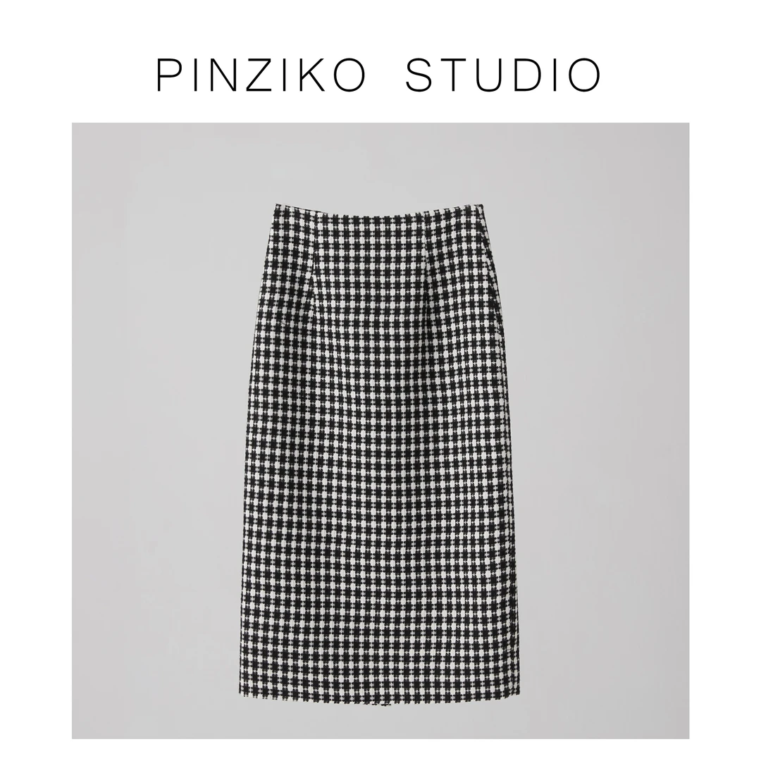 【年终宠粉大促】【PINZIKO】格子裙~百搭时尚款半身裙TJA487