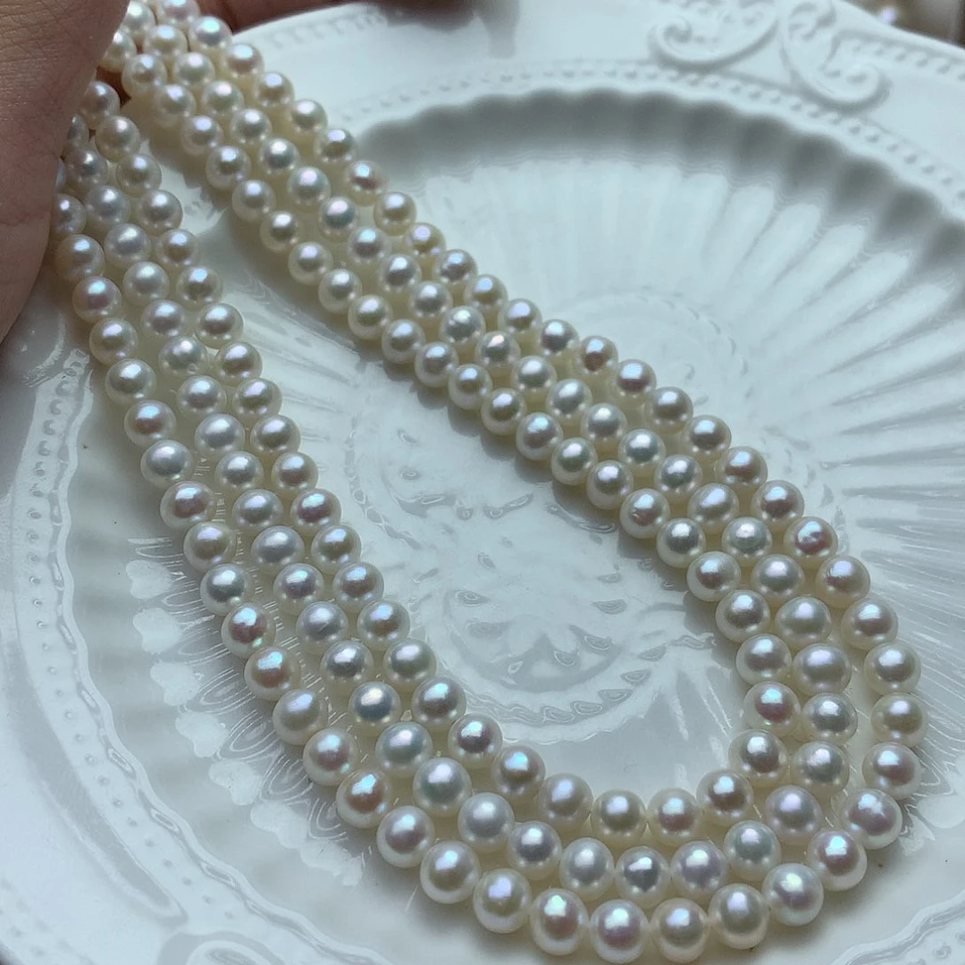 淡水珍珠5-6未镶嵌a185项链
