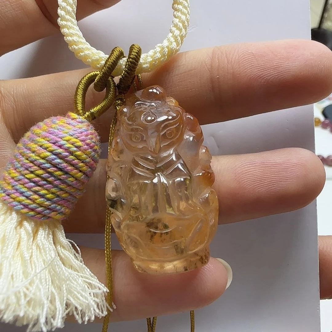 水晶手链未镶嵌红兔毛