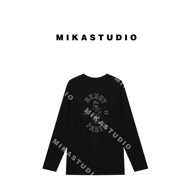 孤品纯棉绣花长袖T恤【100%棉】HJ24C80010