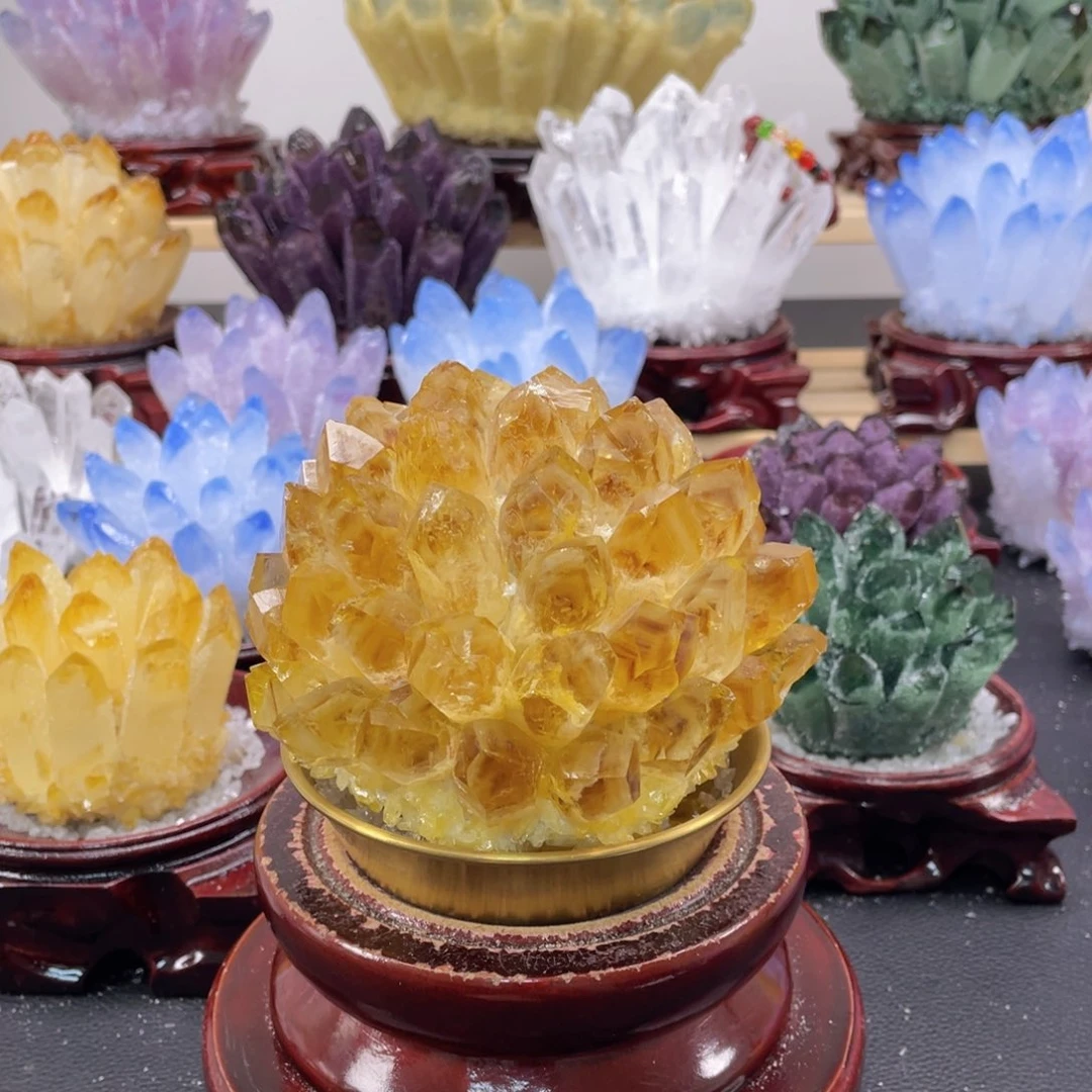 石材毕*胖天然黄水晶318