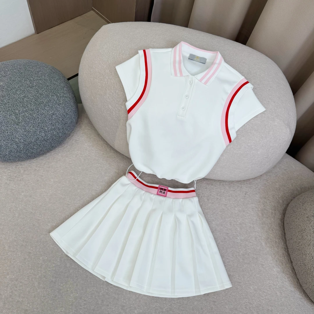 「樱桃小嘴」夏季气质轻奢运动休闲时尚百搭学院风洋气套装