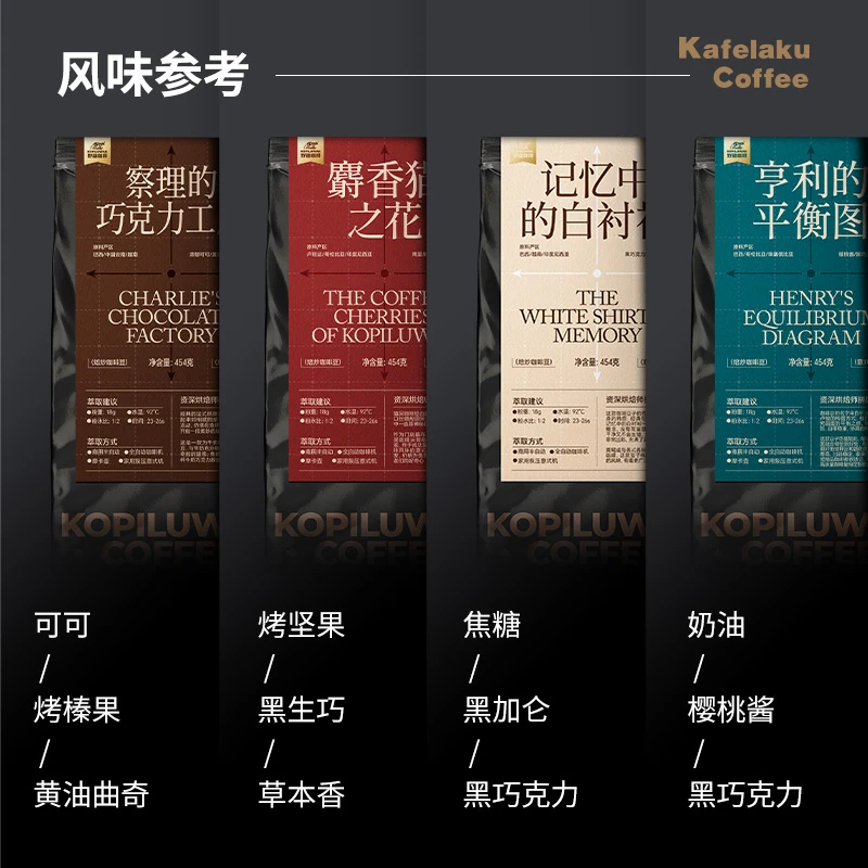 【品牌意式】拼配咖啡豆野鼬咖啡意式浓缩咖啡醇厚油脂甄选拿铁咖啡