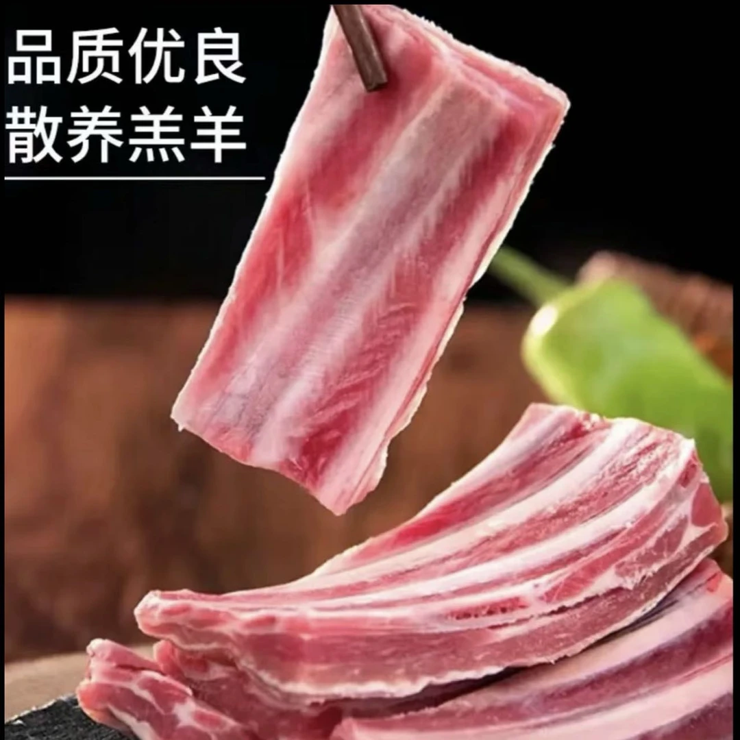 新疆柯坪绵羊-羊排3斤/10斤京东空运新鲜现宰现发细嫩无膻味肋排