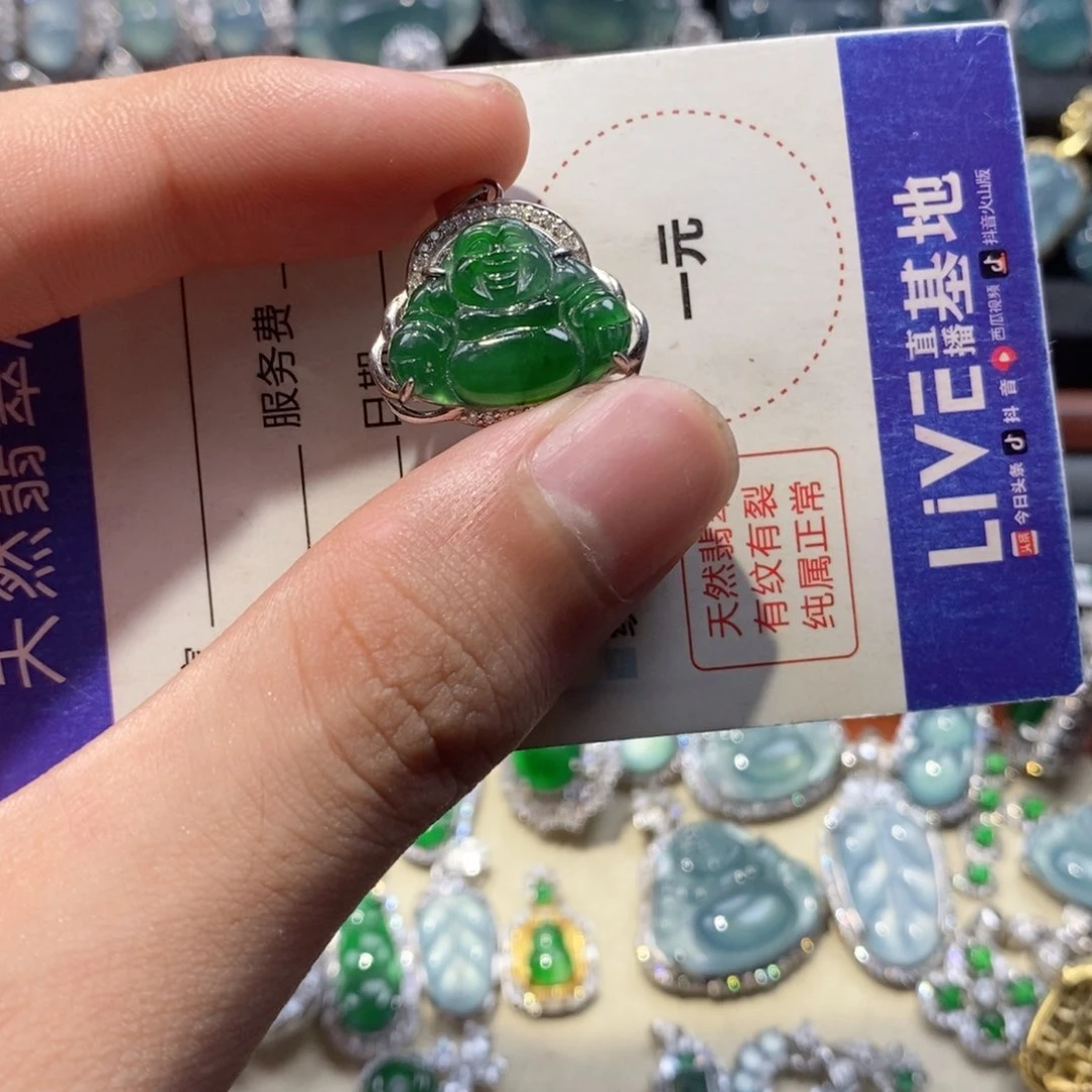 ****翡翠银S925镶嵌颈饰翡翠
