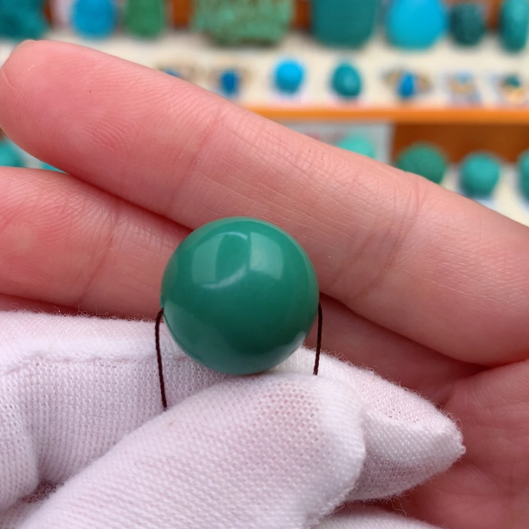 未镶嵌绿松石精品圆珠