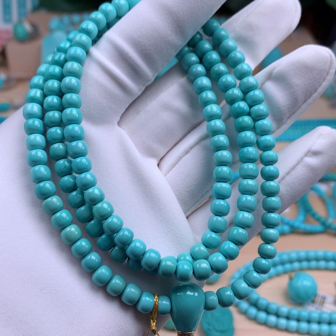 绿松石未镶嵌珠宝奇石5.6mm