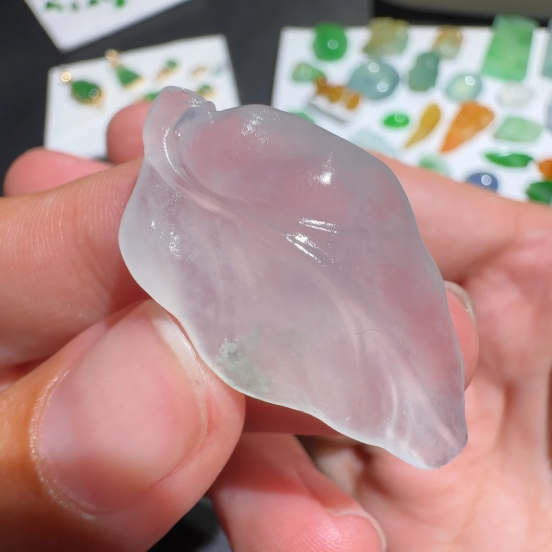 定制翡翠未镶嵌冰种树叶