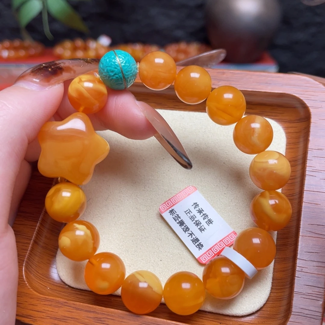 蜜蜡未镶嵌手链手串