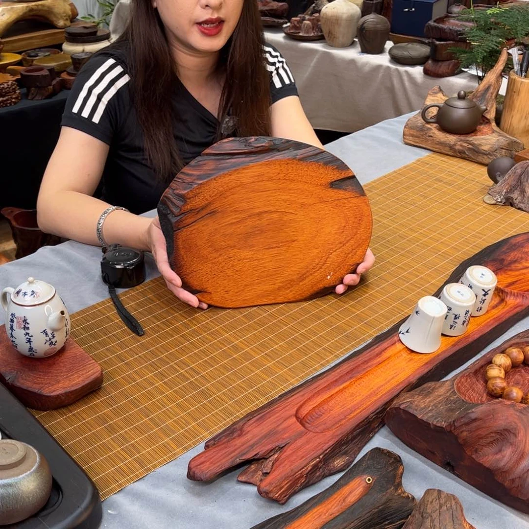 2老挝花梨随形干泡27-22-2.5