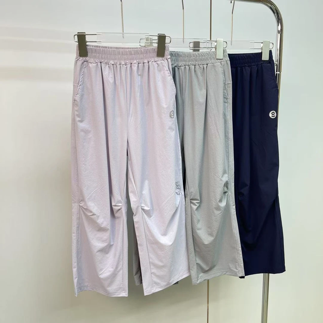 25夏季新款 速干运动【oo布】捏折长裤中大童户外防蚊裤宽松透气