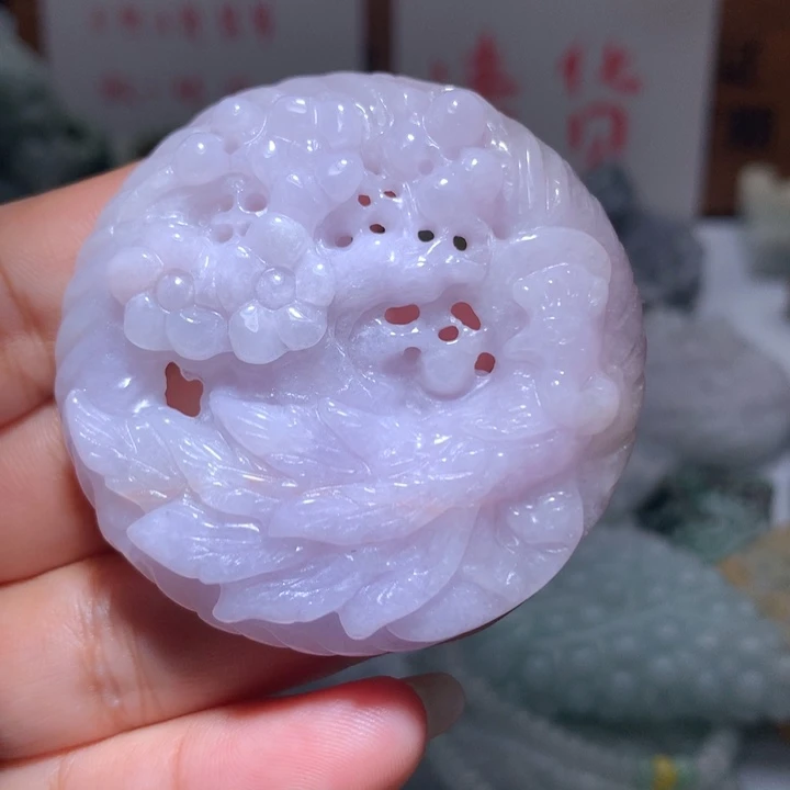 翡翠未镶嵌颈饰保真天然A货翡翠