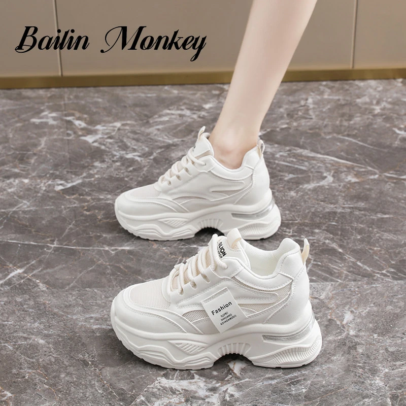 品牌小个子内增高厚底老爹鞋女鞋秋季爆款ins韩版轻便百搭休闲鞋